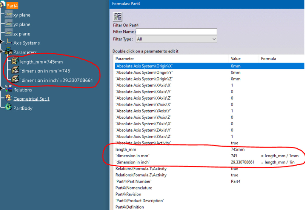 Formula Problem CATIA SimpliEngineering