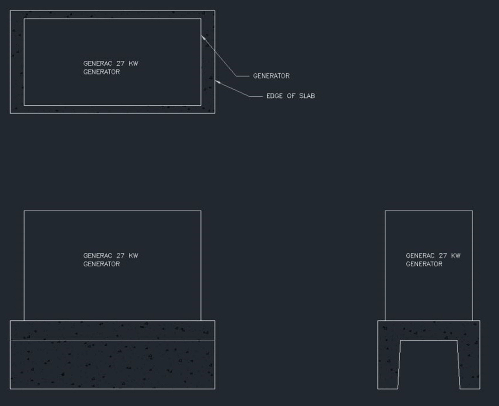 Considering a Generator Pad as a One Way Slab Structural Engineering